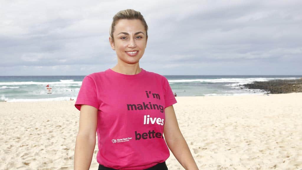 Local entrepreneur Lauren Macdonald at Burleigh Heads, the centre of her home care business on the Gold Coast